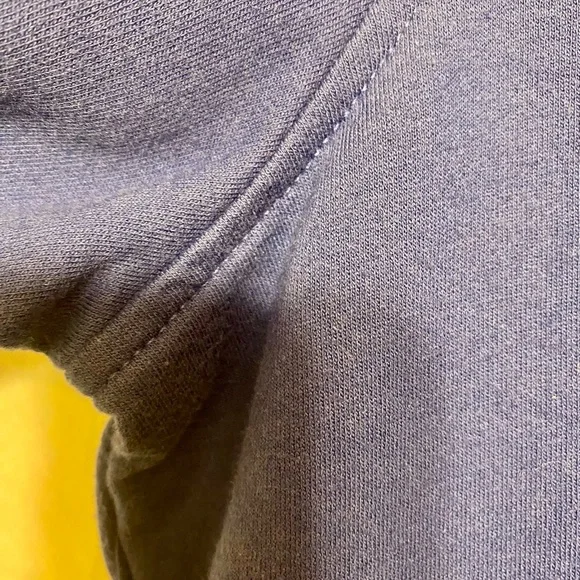 Vintage Quacker Factory Blue Ruffled Zip-Up Top w/rhinestone bling. Size S. - Picture 7 of 7